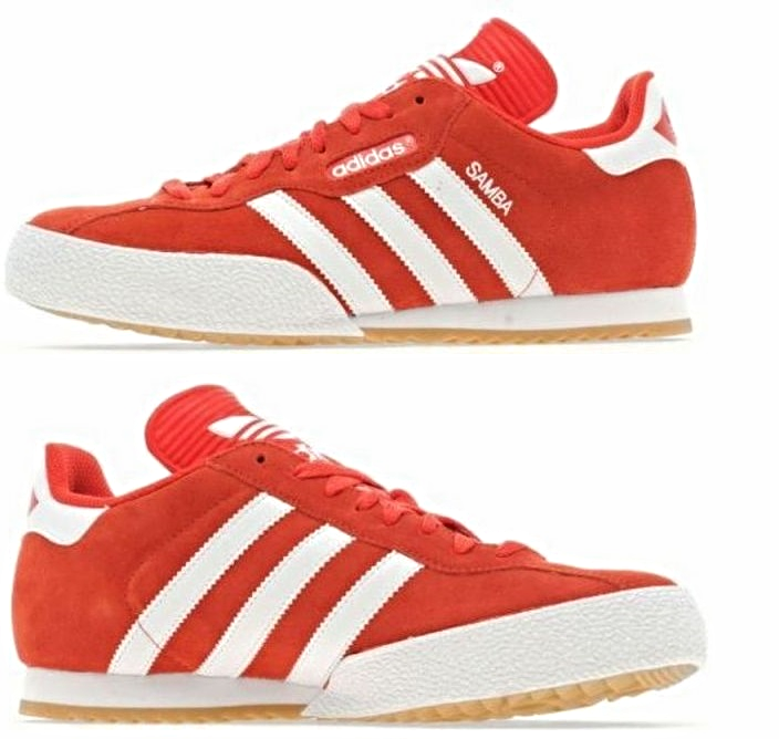 adidas samba red stripes